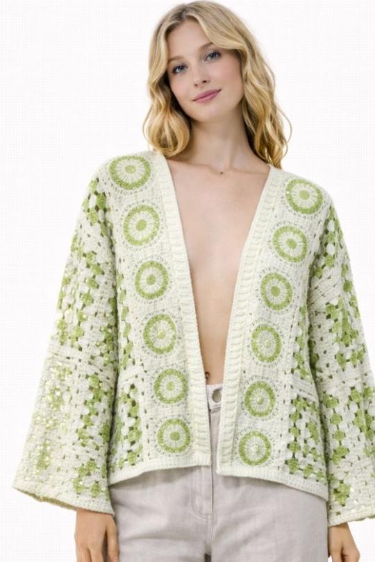 Cardigan Donna Light green NEW&CO 68035 Efashion Paris