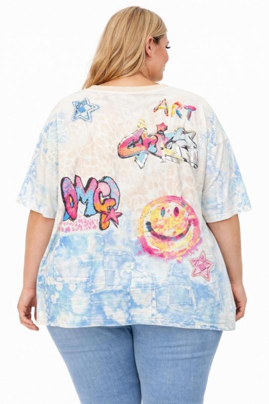 T-shirts Femme Bleu NEW&CO 2967 Efashion Paris