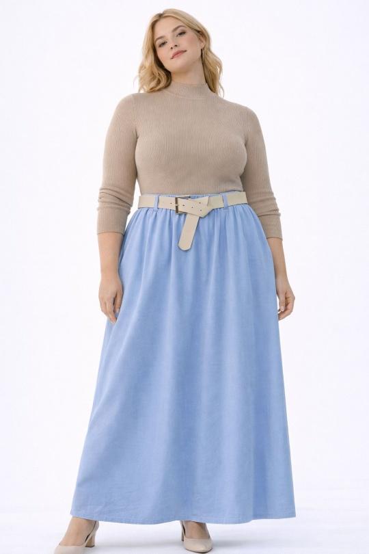 Jupes Femme Bleu NEW&CO 24099PE Efashion Paris