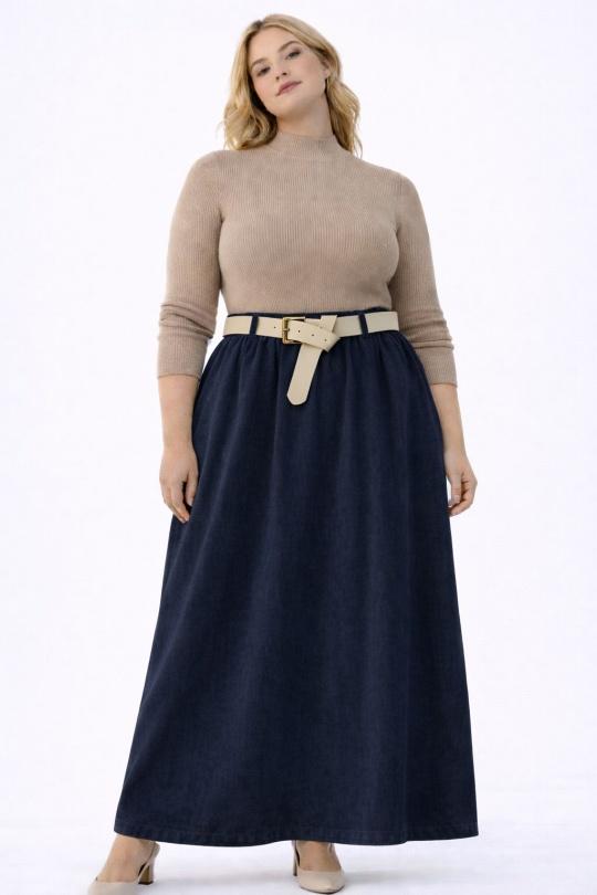 Jupes Femme Bleu NEW&CO 24099PE Efashion Paris