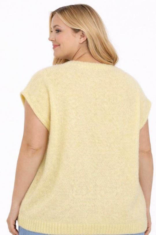 Pulls Femme Jaune NEW&CO 2393 Efashion Paris