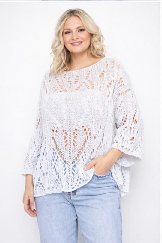 Pulls Femme Blanc NEW&CO 30721 Efashion Paris