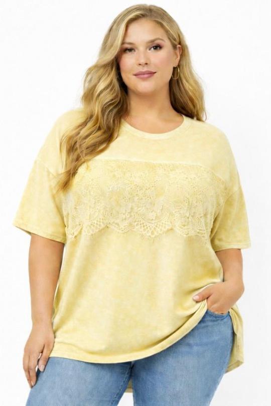 T-shirts Femme Jaune NEW&CO 6762 Efashion Paris