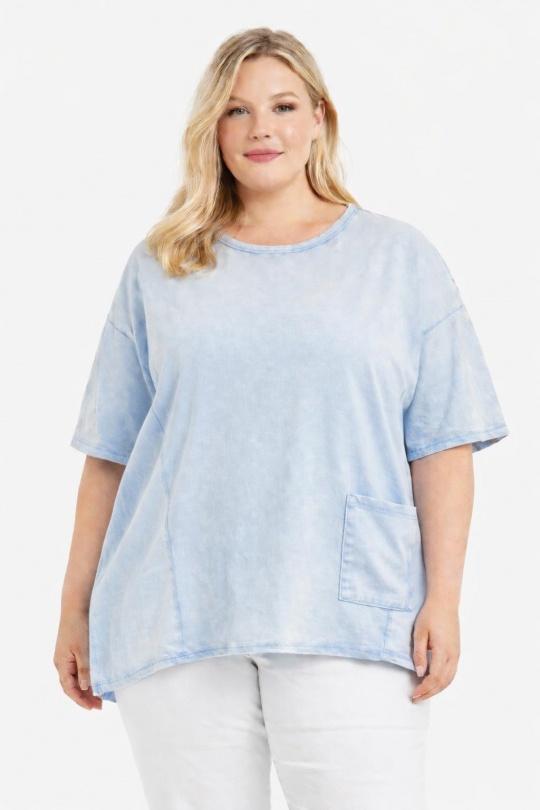 T-shirts Femme Bleu NEW&CO 6898 Efashion Paris