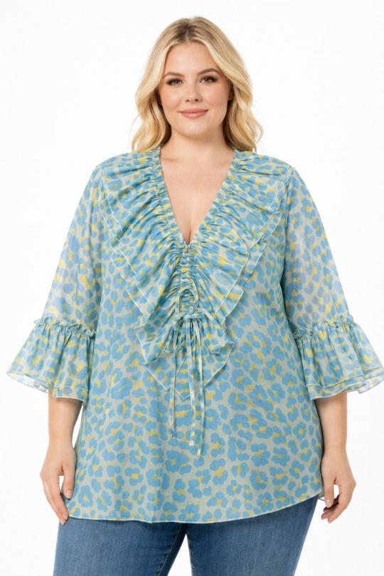 Chemises & blouses Femme Bleu NEW&CO 5219 Efashion Paris