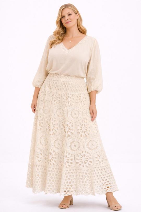 Jupes Femme Blanc NEW&CO 5560 Efashion Paris