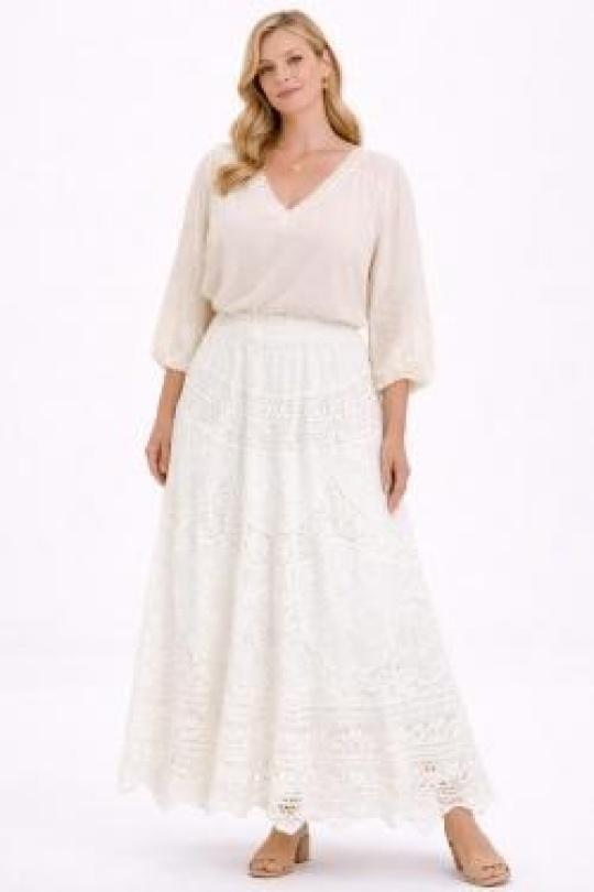 Jupes Femme Blanc NEW&CO 5560 Efashion Paris