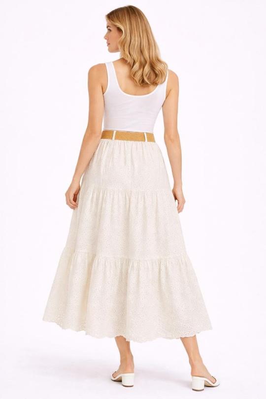 Skirts Women Beige NEW&CO 5065 Efashion Paris