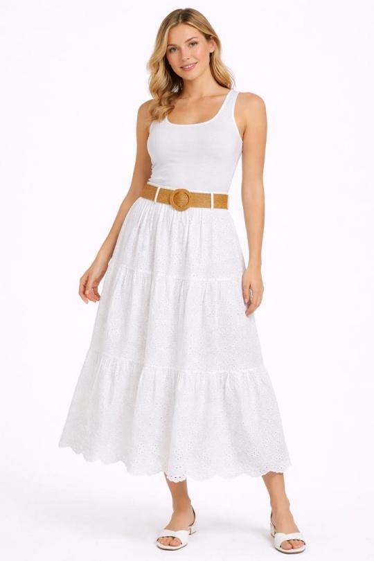 Skirts Women Beige NEW&CO 5065 Efashion Paris