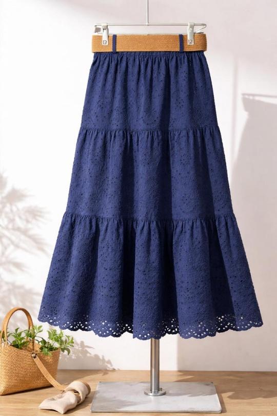 Skirts Women Beige NEW&CO 5065 Efashion Paris