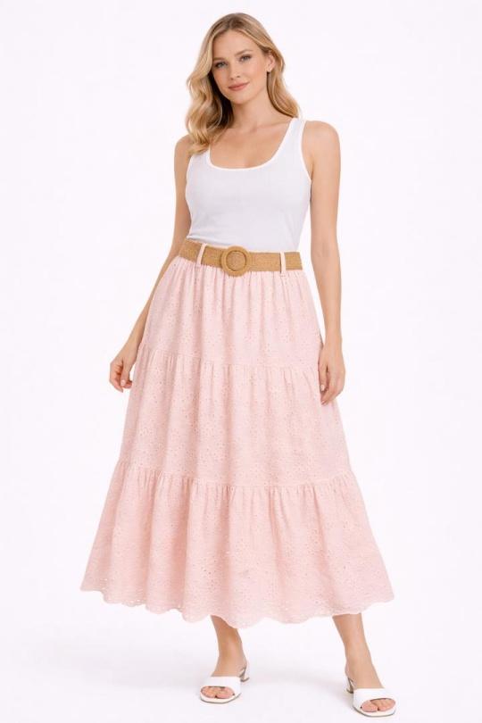 Skirts Women Beige NEW&CO 5065 Efashion Paris