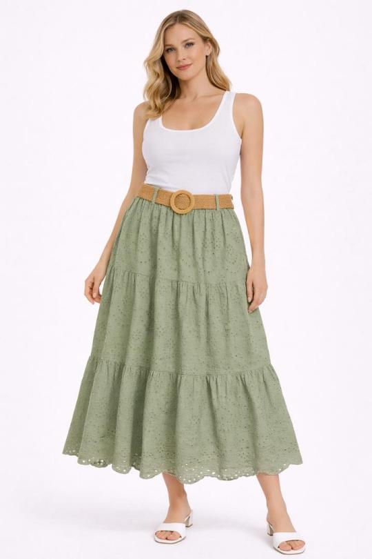 Skirts Women Beige NEW&CO 5065 Efashion Paris