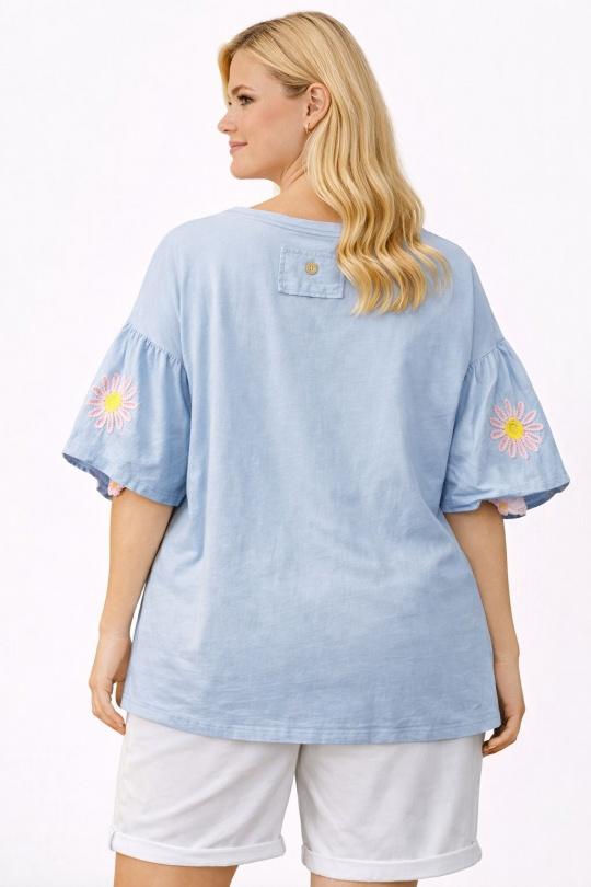  Maglietta Donna Blue NEW&CO 6977 Efashion Paris