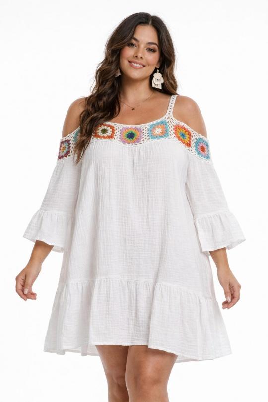 Robes & Combinaisons Femme Blanc NEW&CO 023 Efashion Paris