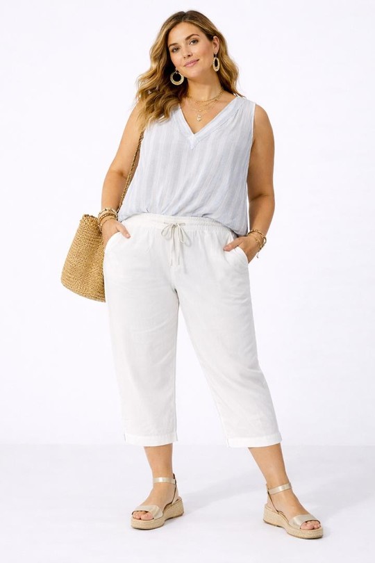 Pantacourts Femme Beige NEW&CO 3569 Efashion Paris