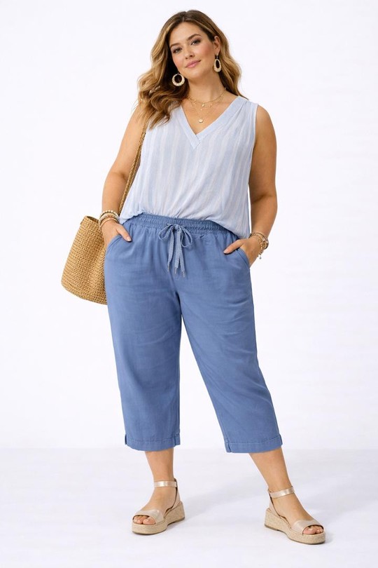 Pantacourts Femme Beige NEW&CO 3569 Efashion Paris