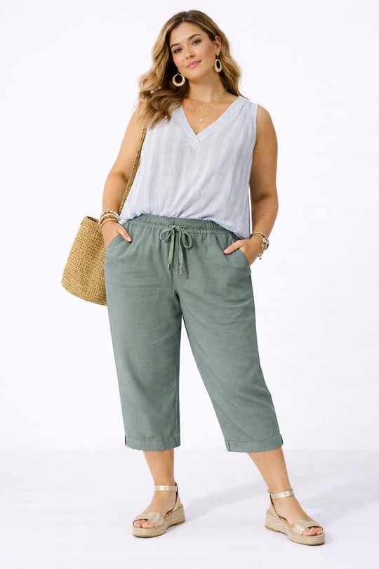 Pantacourts Femme Beige NEW&CO 3569 Efashion Paris