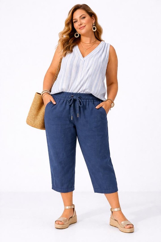 Pantacourts Femme Beige NEW&CO 3569 Efashion Paris