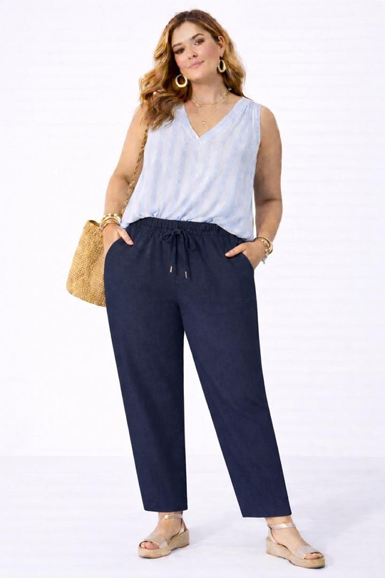 Pantalons Femme Marine NEW&CO 3215U Efashion Paris