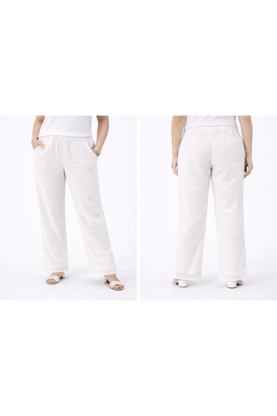 Trousers Women Beige NEW&CO 17211 Efashion Paris