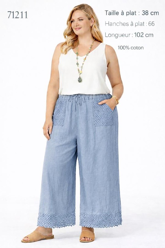 Trousers Women Beige NEW&CO 17211 Efashion Paris