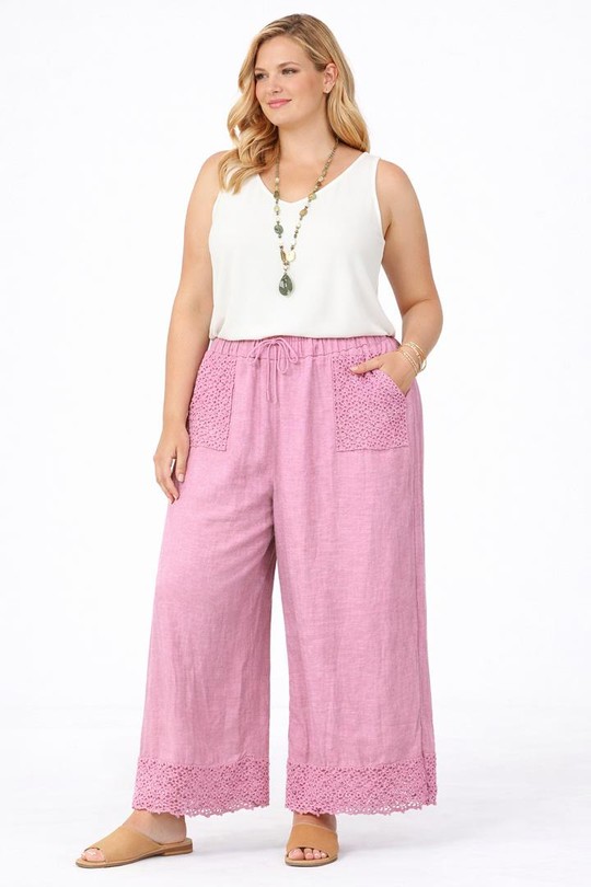 Trousers Women Beige NEW&CO 17211 Efashion Paris