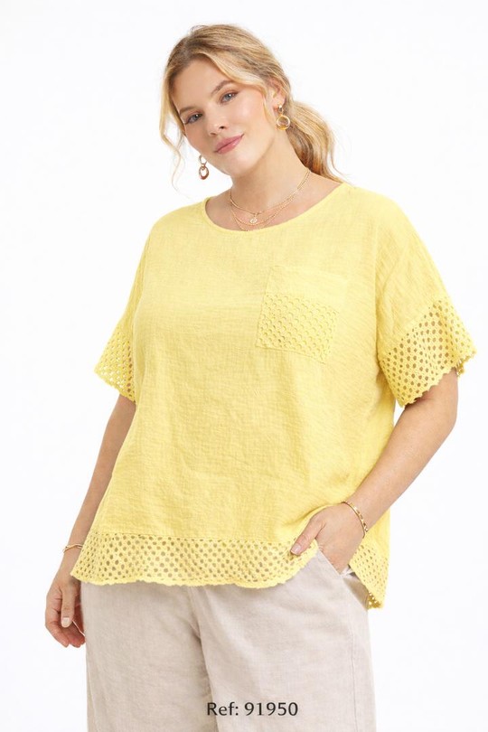 T-shirts Femme Beige NEW&CO 91950 Efashion Paris