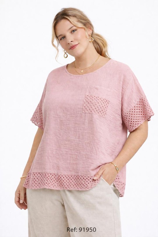 T-shirts Femme Beige NEW&CO 91950 Efashion Paris