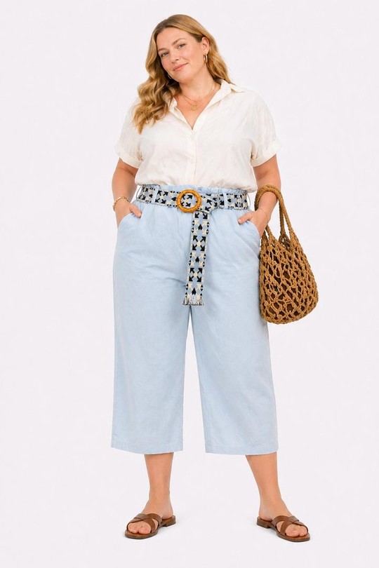 Pantacourts Femme Beige NEW&CO 703 Efashion Paris