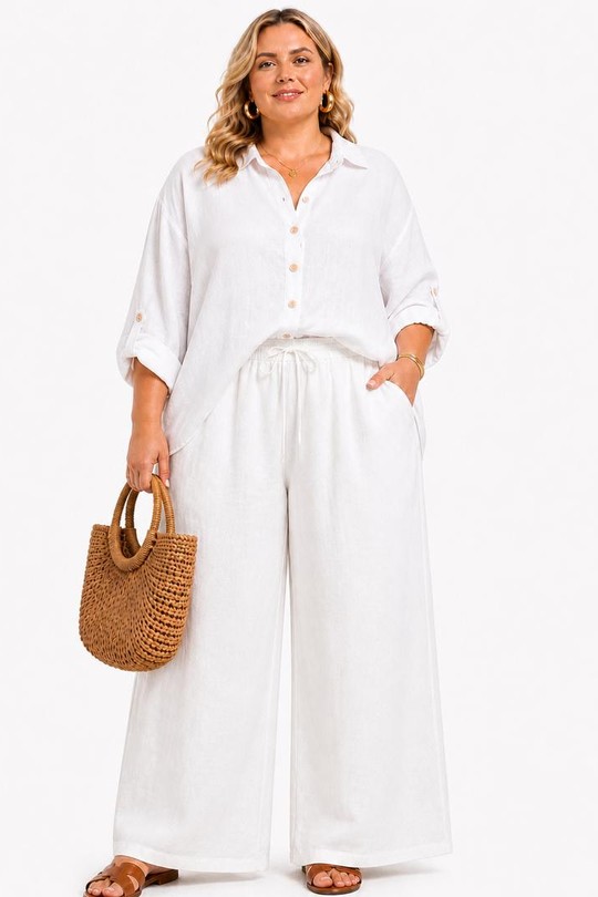 Pantalons Femme Beige NEW&CO 16531 Efashion Paris