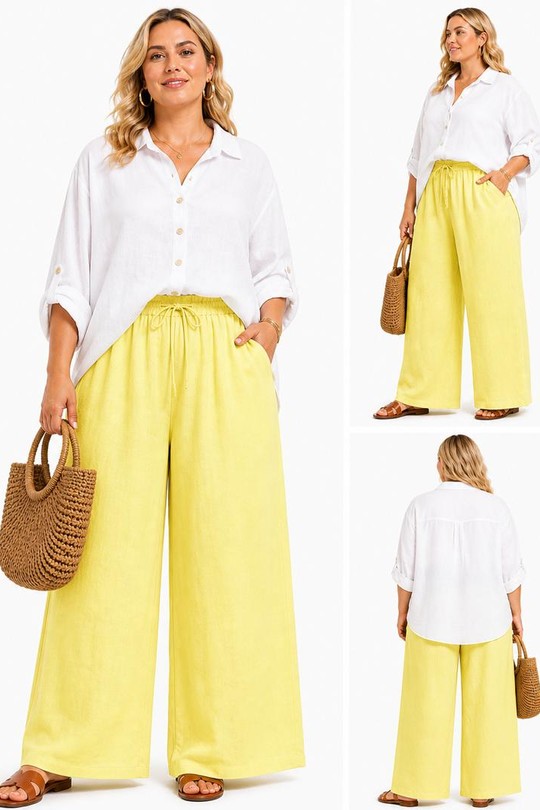 Pantalons Femme Beige NEW&CO 16531 Efashion Paris