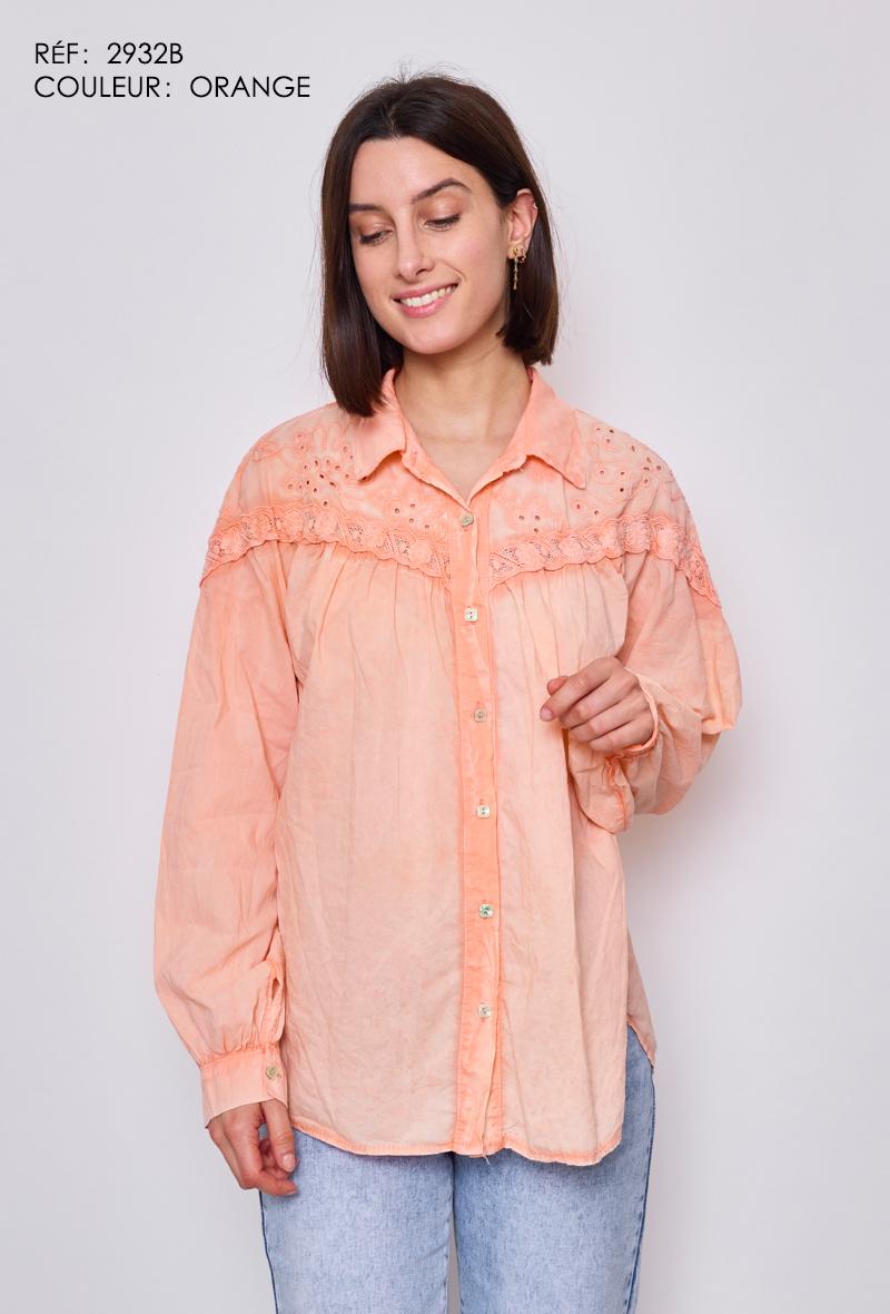 Shirts & blouses  Women Orange NEW&CO 2932 #c Efashion Paris
