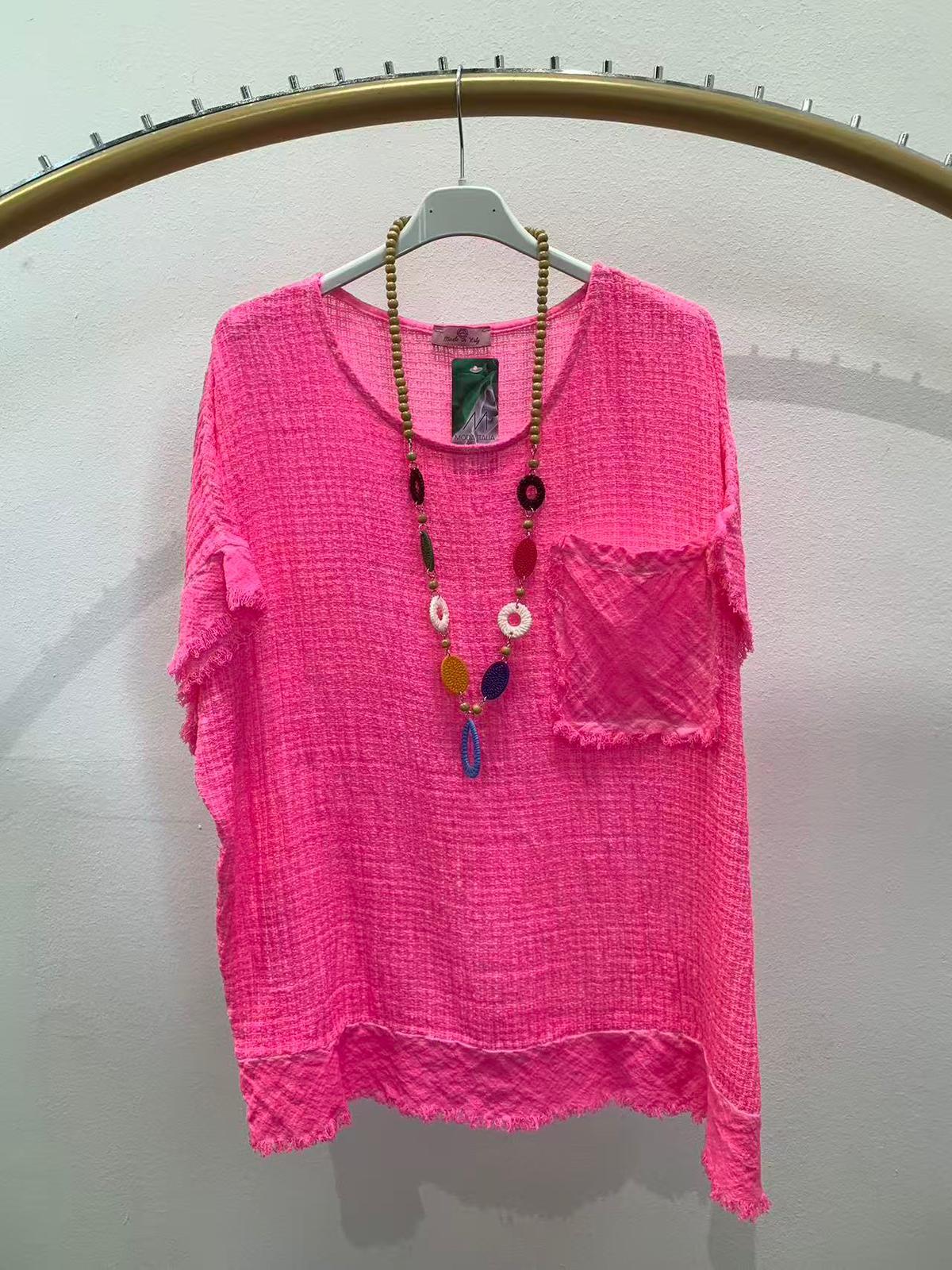 Top Donna FUCHSIA NEW&CO 0679 #c Efashion Paris
