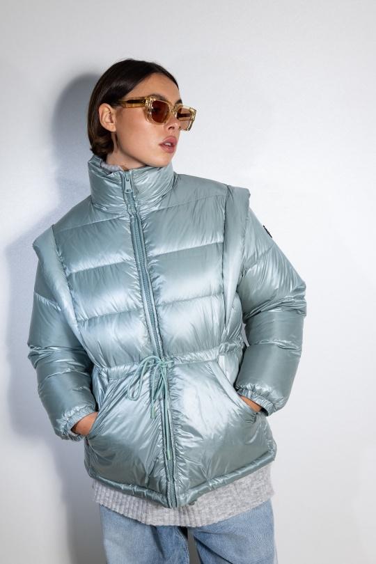 Doudounes Femme Vert Jayloucy  8029 ISALYNE Efashion Paris