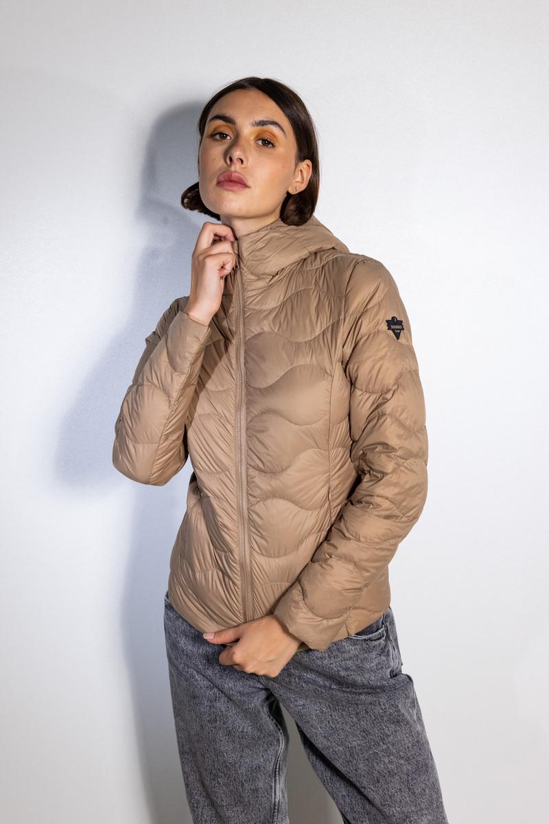 Doudounes Femme Taupe Jayloucy  JL8039B #c Efashion Paris