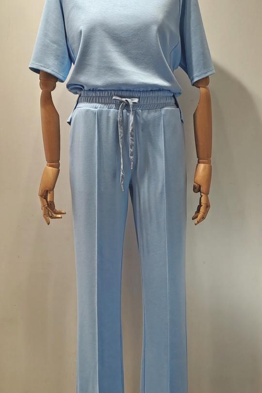 Ensembles Femme Bleu ciel AC BELLE 8066T-8065P ENSEMBLE Efashion Paris
