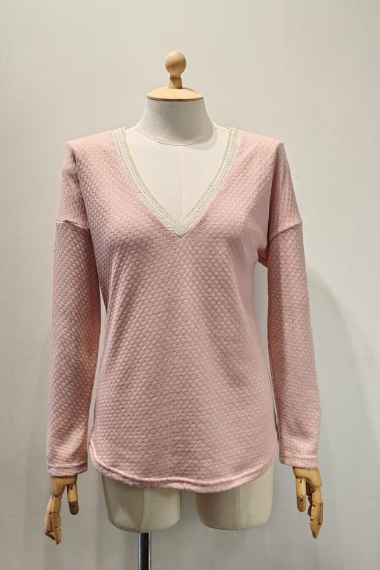Blouses Women Pink AC BELLE 2506C Efashion Paris