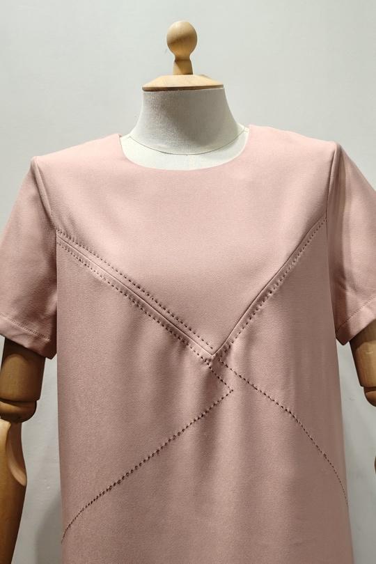 Abiti corti Donna Pink AC BELLE 5500R Efashion Paris