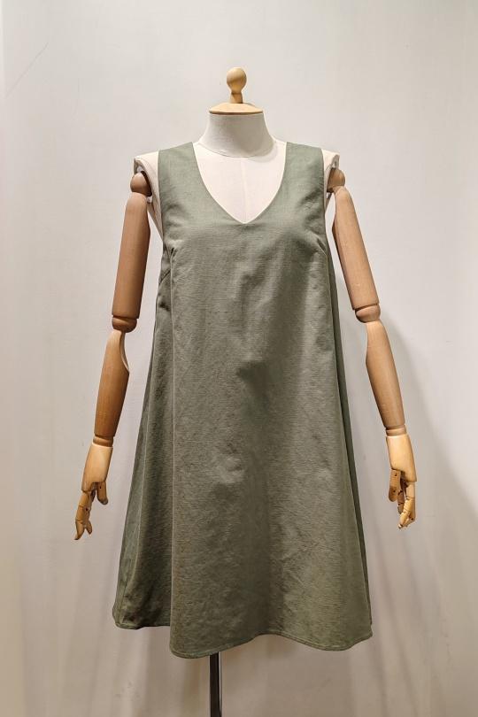 Abiti corti Donna Khaki AC BELLE 5501R Efashion Paris