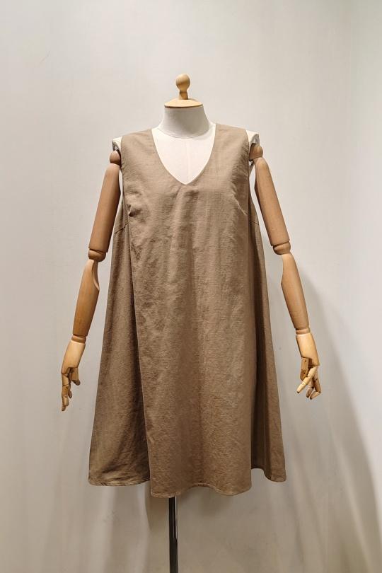 Abiti corti Donna Khaki AC BELLE 5501R Efashion Paris