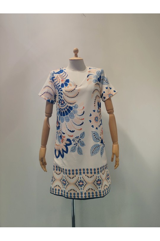 Robes courtes Femme Orange AC BELLE 8101R Efashion Paris