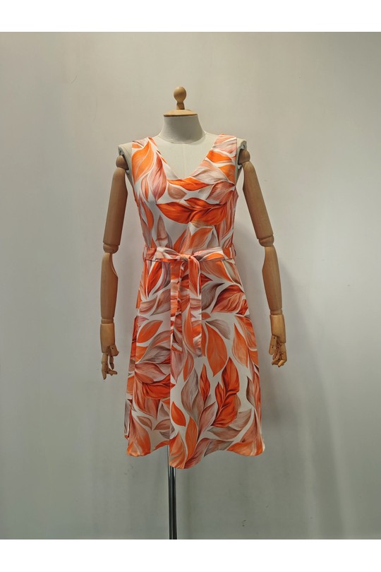 Robes courtes Femme Orange AC BELLE 8105R Efashion Paris