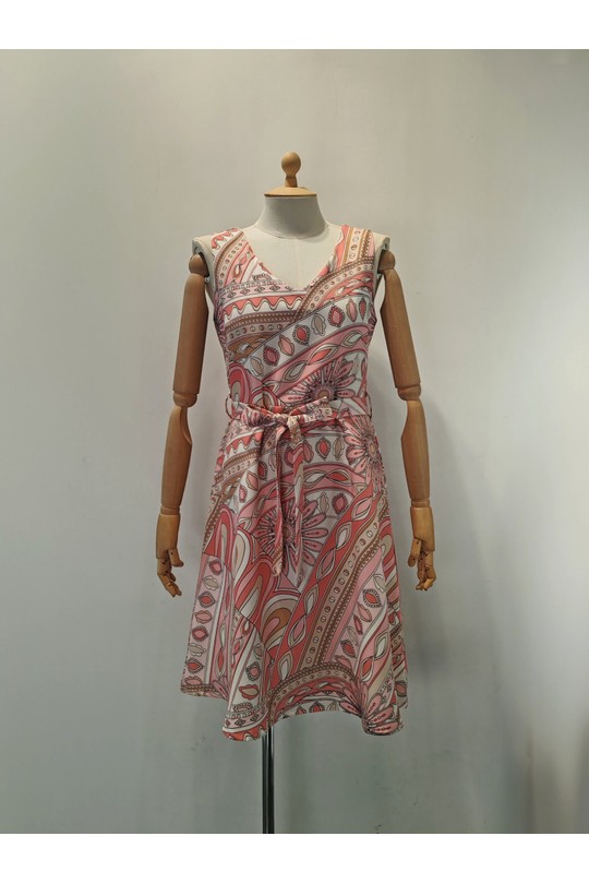 Robes courtes Femme Rose AC BELLE 8106R Efashion Paris