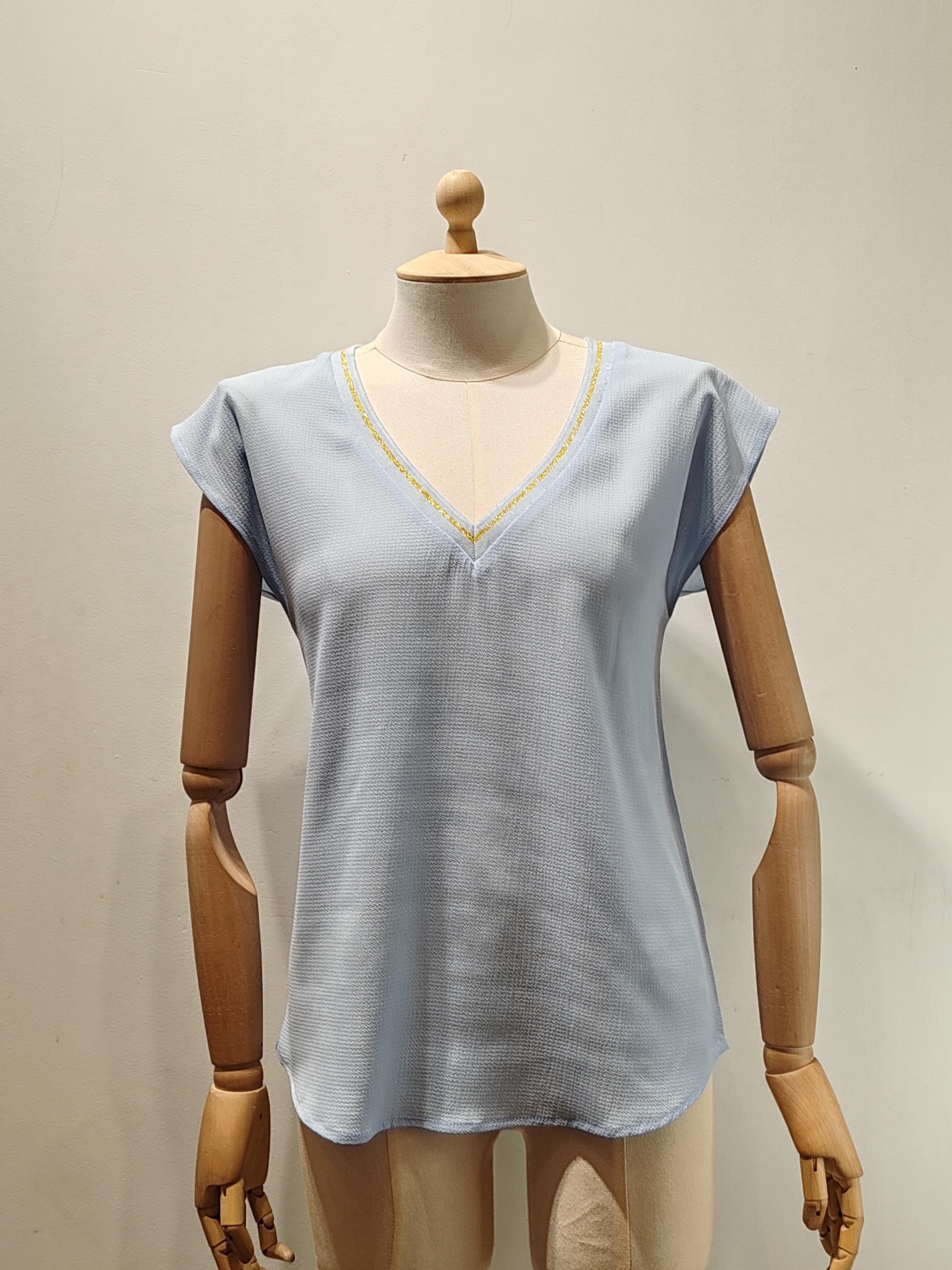 Tops Mujer Sky blue AC BELLE 2302T #c Efashion Paris
