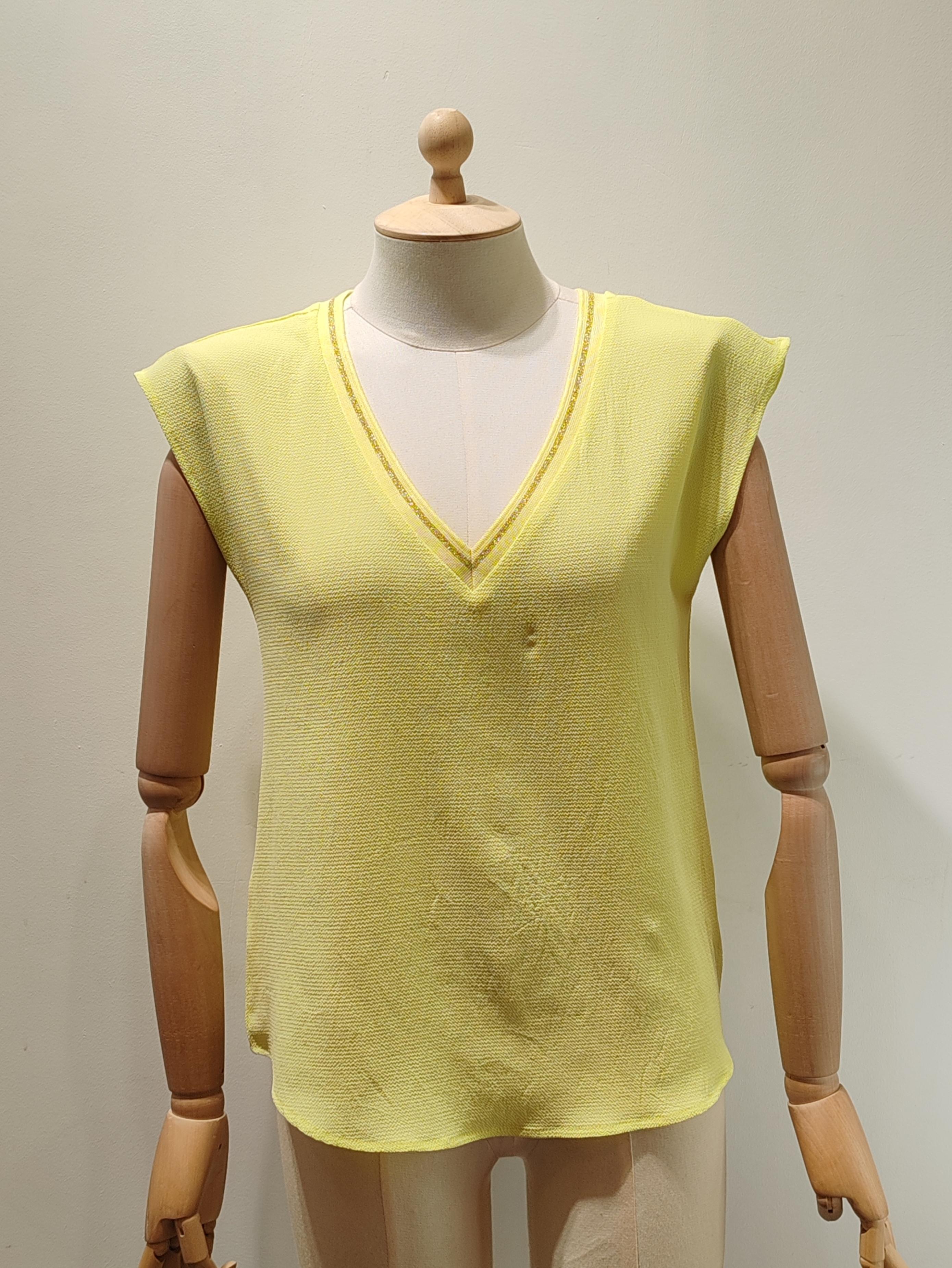 Tops Femme Jaune AC BELLE 2302T #c Efashion Paris