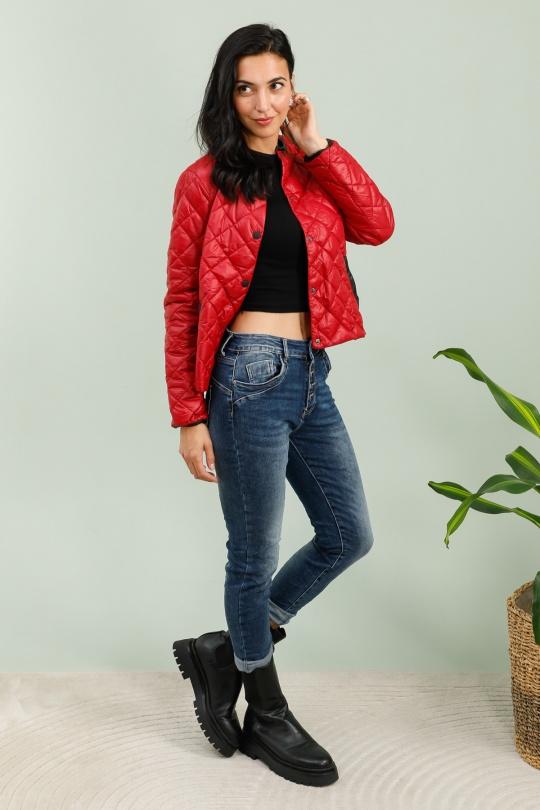 Chaquetas de plumón Mujer Burgundy Areline  B708 Efashion Paris
