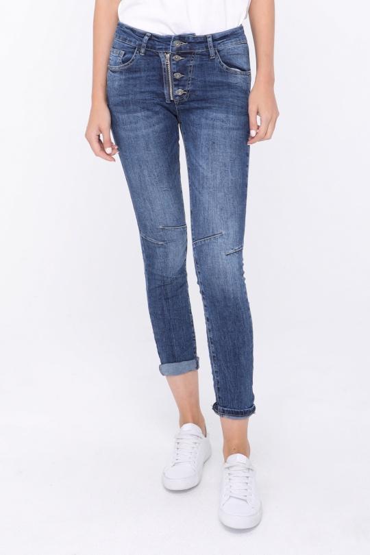 Vaqueros Mujer Jean blue Areline  7019 Efashion Paris