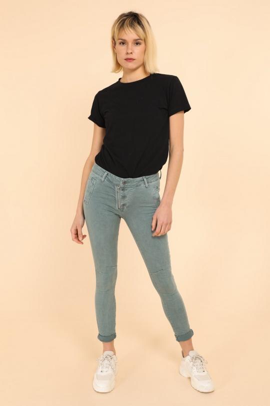 Jeans Femme Vert d eau Areline  8123 Efashion Paris