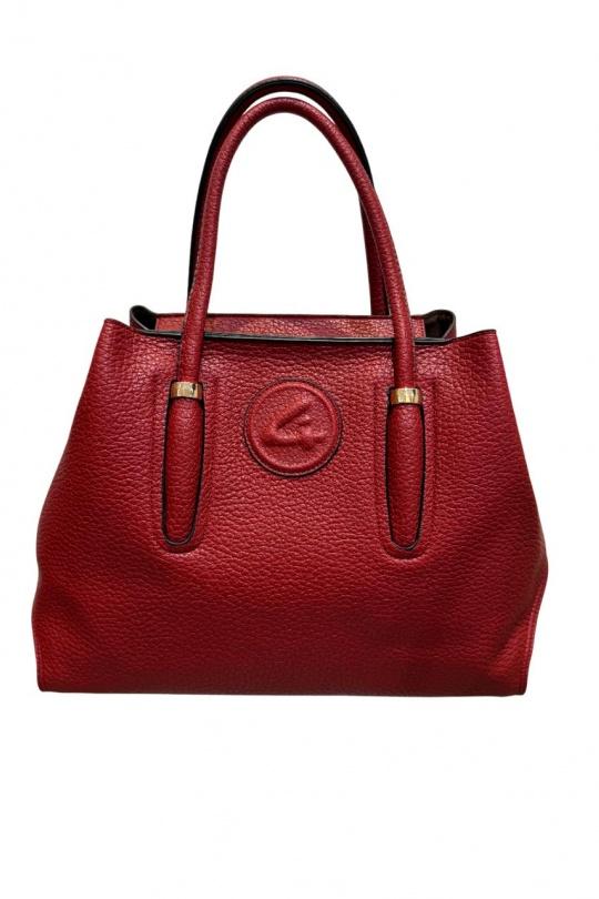 Cabas Maroquinerie Rouge LANTADELI T-6029V Efashion Paris