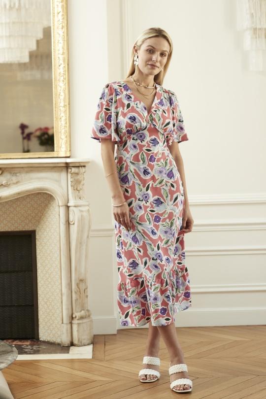 Maxi dresses Women Lilac EXQUISS'S Paris RM128.RO Efashion Paris